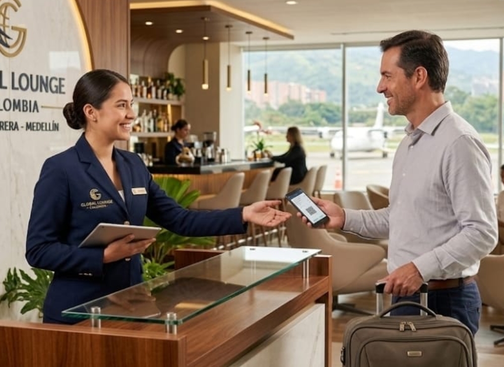 Anfitriona para Salón VIP en el Aeropuerto Olaya Herrera