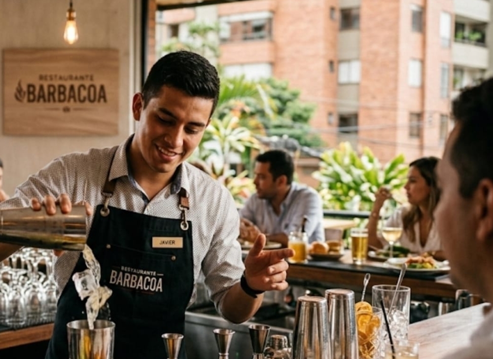 Auxiliar de Bar para Reconocido Restaurante en El Poblado
